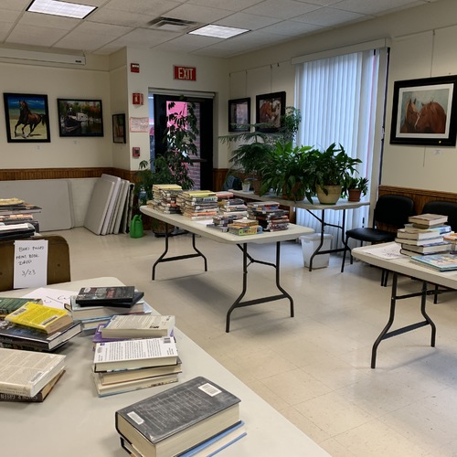 Returned books in quarantine in Brownell KCR